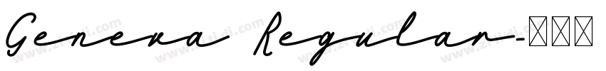Geneva Regular字体转换
